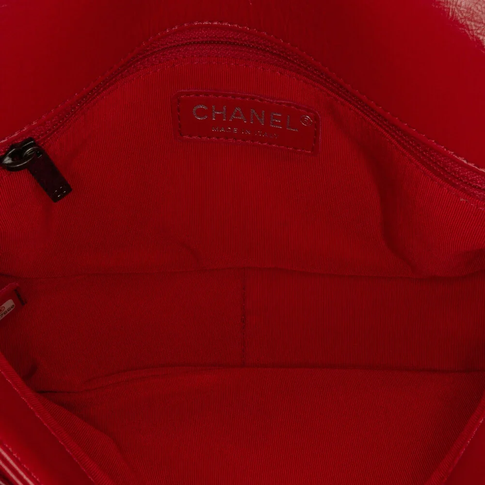 Auth Chanel Cc Crinkled Skin Chain Flap #157799C23B - Picture 5 of 12
